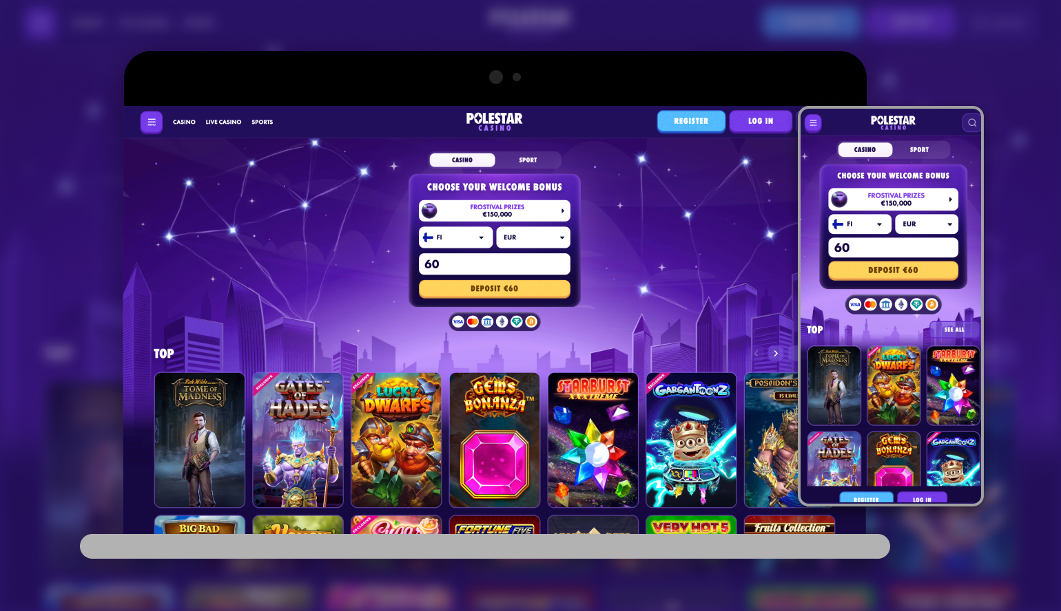 Polestar Casino interface